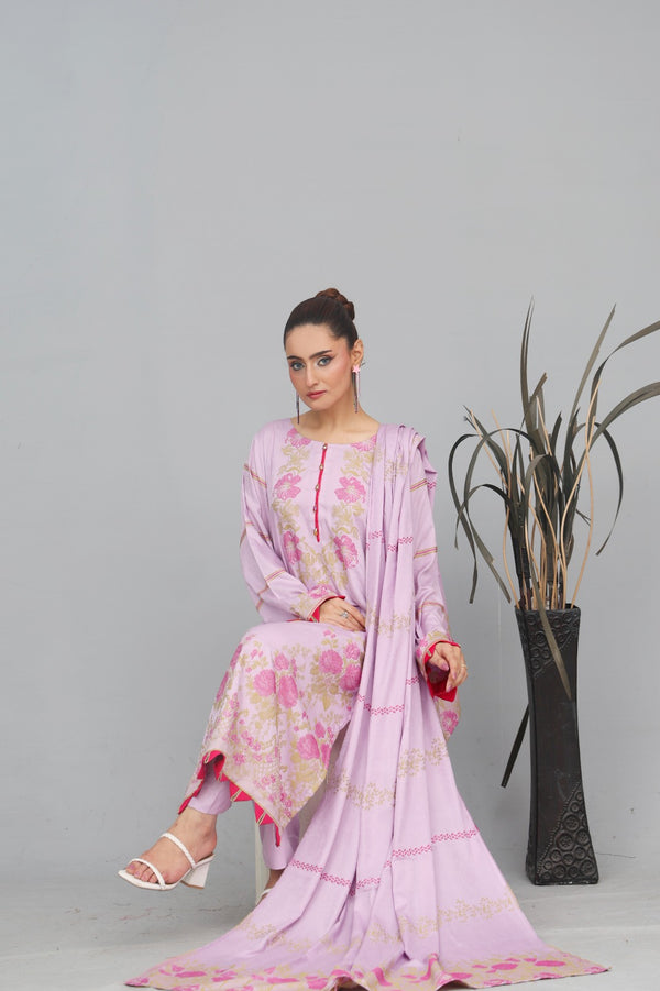 3PC - LINEN - FLORAL BROSHA