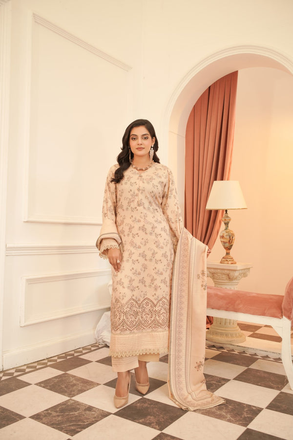 3PC - DHANAK - JASMINE COLLECTION