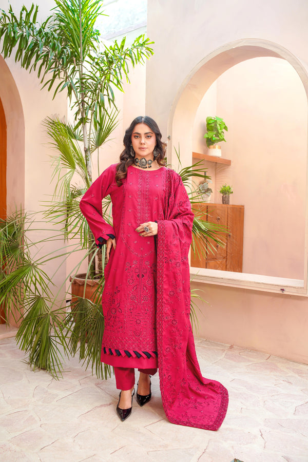 3PC - DHANAK EMB - HERITAGE COLLECTION
