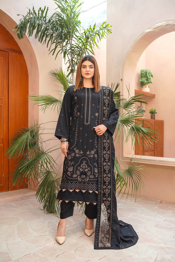 3PC - DHANAK EMB - HERITAGE COLLECTION
