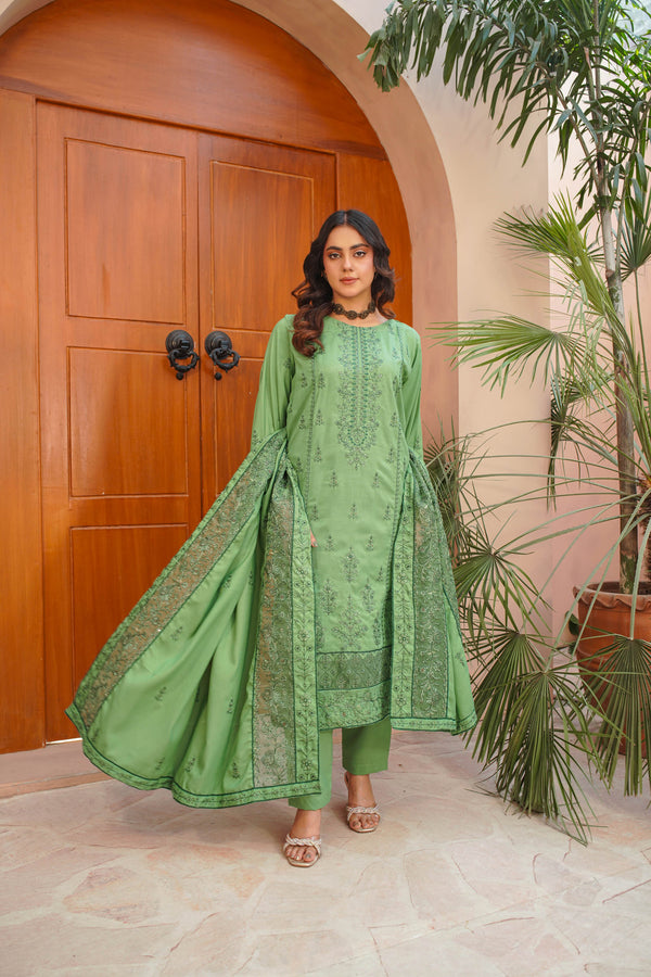 3PC - DHANAK EMB - HERITAGE COLLECTION