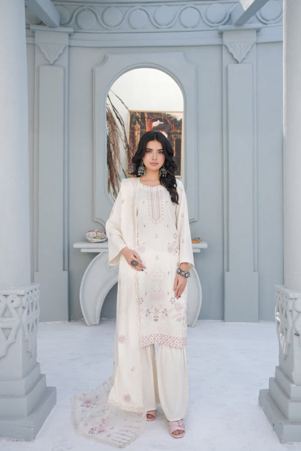 3PC - EMBROIDERED - ALLURE COLLECTION