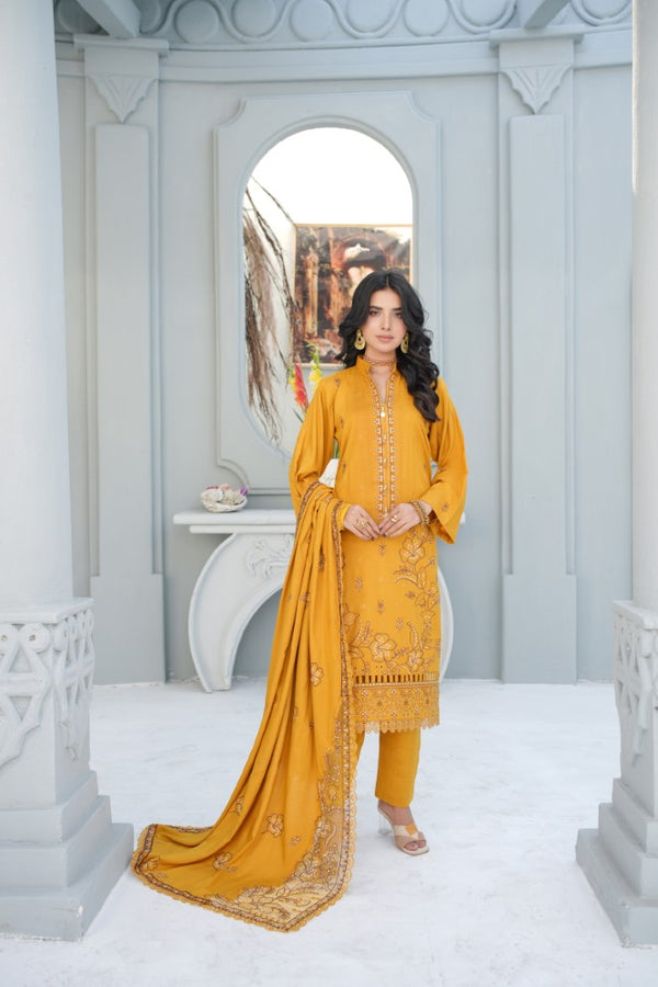 3PC - EMBROIDERED - ALLURE COLLECTION