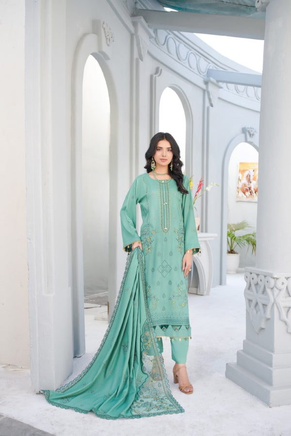 3PC - EMBROIDERED - ALLURE COLLECTION